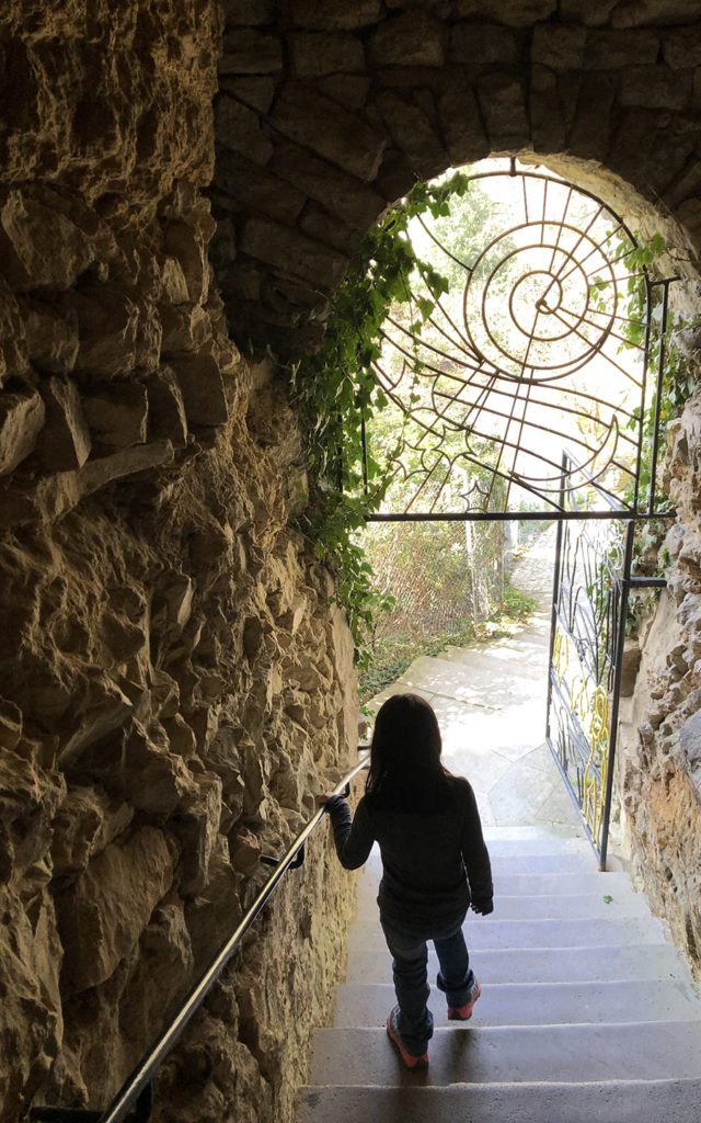 inside stairway rapunzels tower ludwigsburg fairy tale gardens 2019