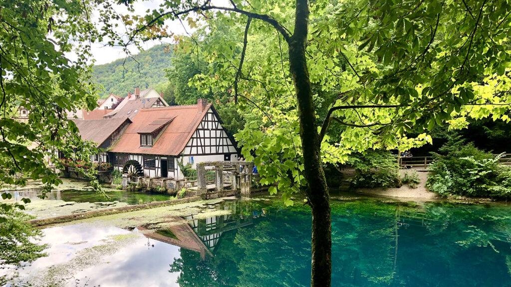 Blautopf-Hammer-mill-view-Blaubeuren-Germany