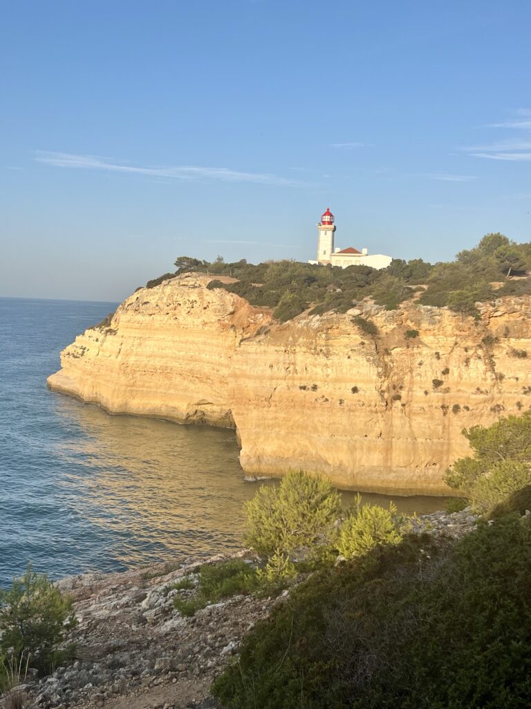 Coastal view of Alfanzina Lighthouse