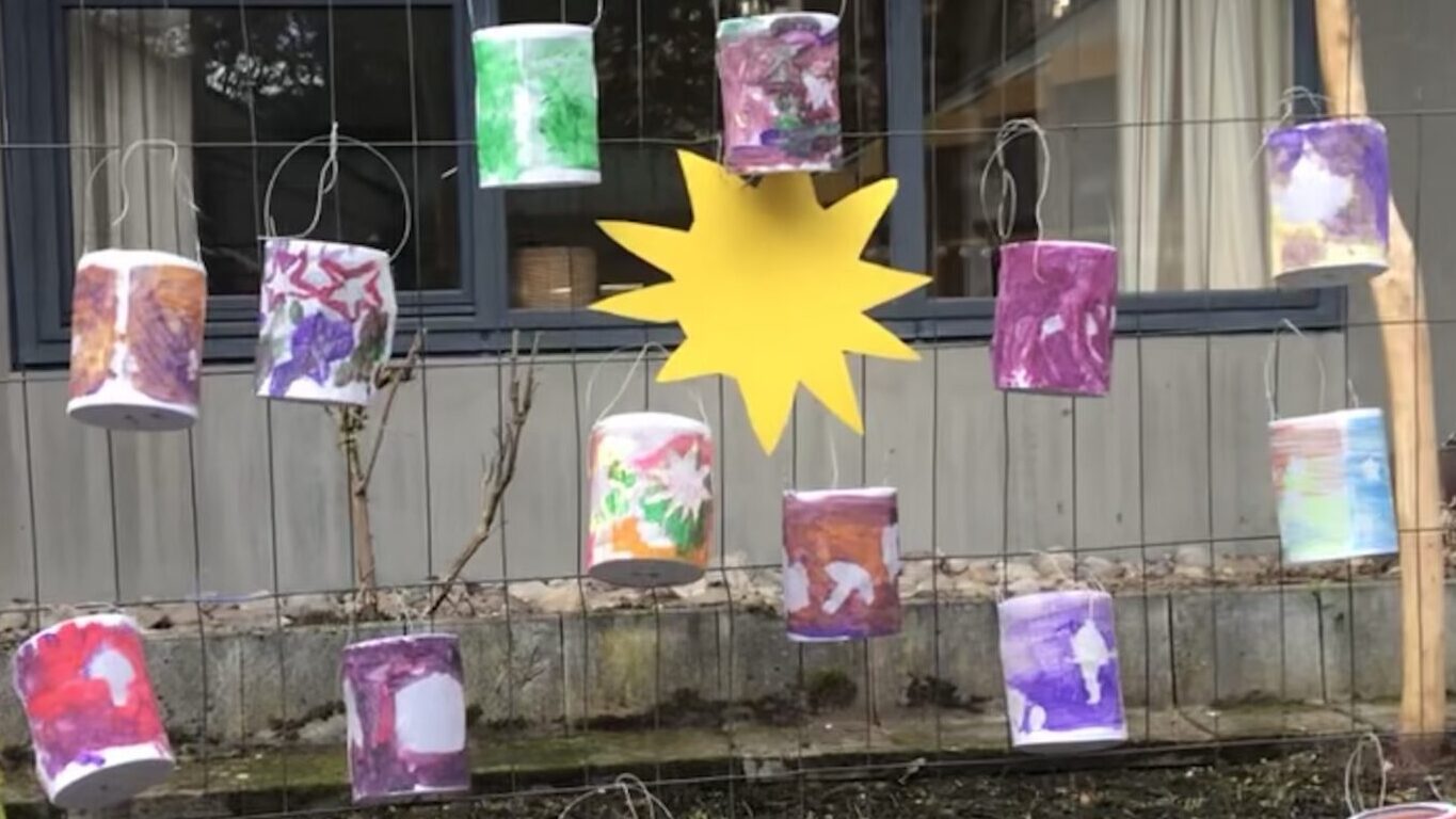 Paper lanterns made for St. Martins Day in Germany