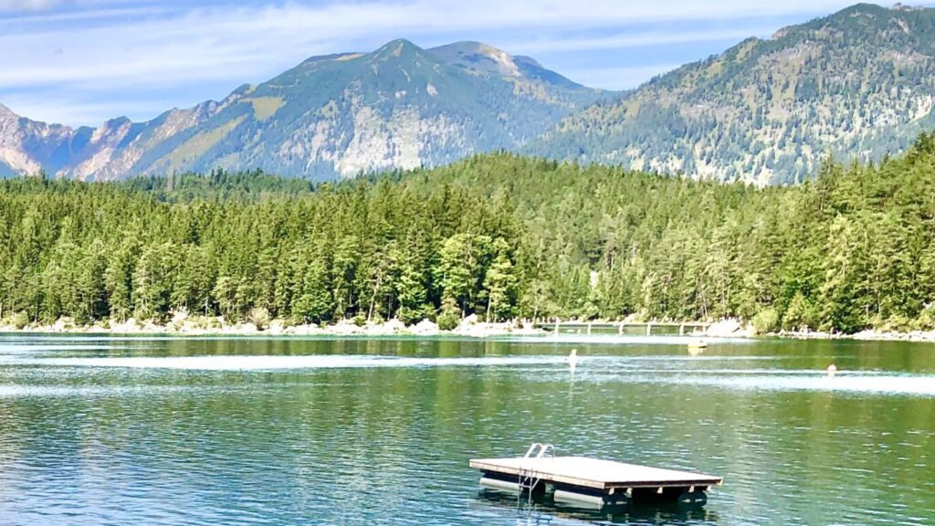 Overlooking Lake Eibsee in Garmisch, Bavaria