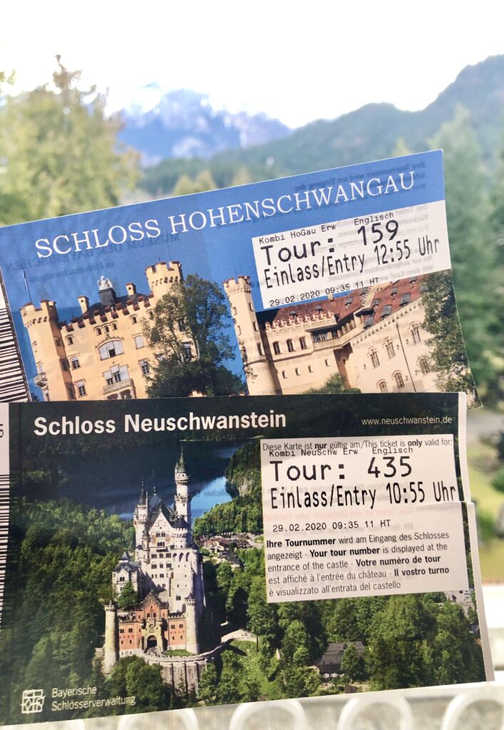 TIckets to tour the Hohenschwangau Castle and Neuschwanstein Castle in Bavaria, Germany. 